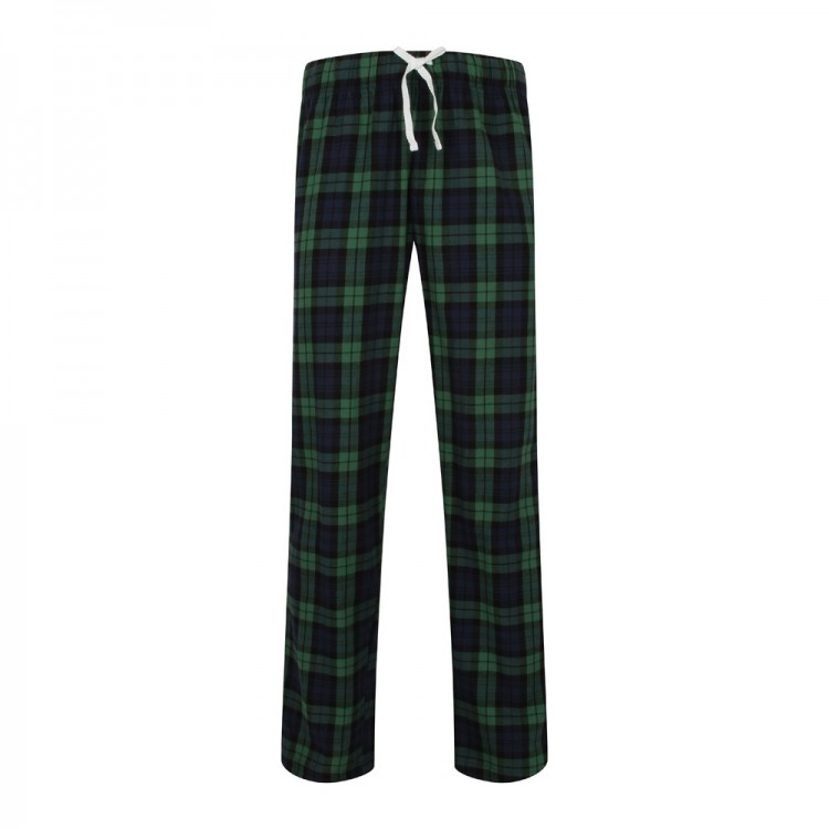 Mens Tartan Pyjamas - Blue and Green